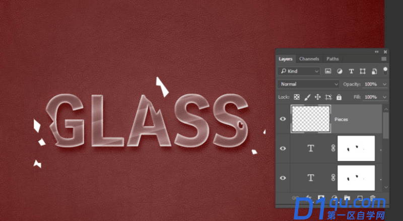 ps怎么做玻璃破碎文字效果？PhotoShop破碎玻璃文字效果技巧-24