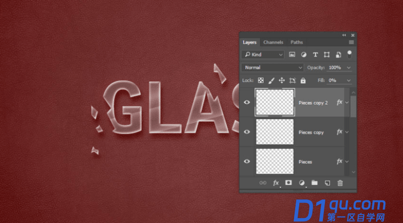 ps怎么做玻璃破碎文字效果？PhotoShop破碎玻璃文字效果技巧-26