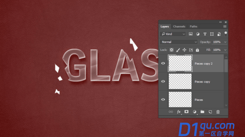 ps怎么做玻璃破碎文字效果？PhotoShop破碎玻璃文字效果技巧-25