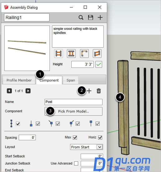 Profile Builder（草图大师建模专用插件）的使用教程-10