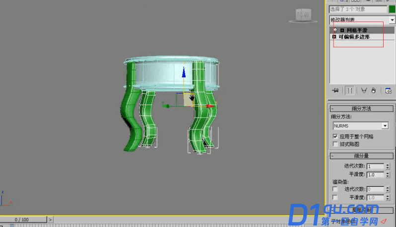 3dmax如何用石墨建模工具制作欧式圆桌？3dmax用石墨建模工具制作欧式圆桌的方法-22