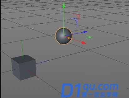 C4D如何将坐标轴移回到物体中心?-1