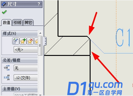 solidworks工程图如何标注倒角？-3