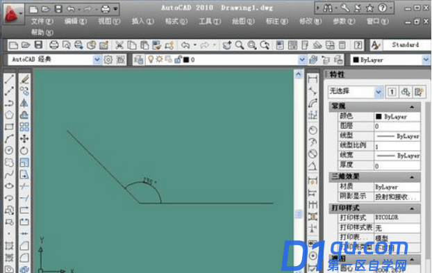 cad直线画角度怎么画？-7