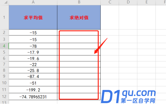 Excel绝对值函数怎么用吗？-1