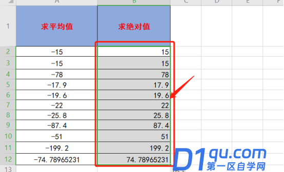 Excel绝对值函数怎么用吗？-7