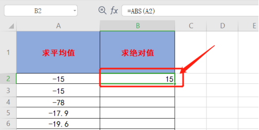 Excel绝对值函数怎么用吗？-6