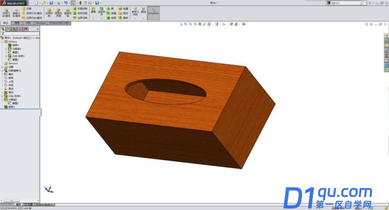 solidworks怎么画抽纸盒? sw建模三维立体纸巾盒的技巧-23