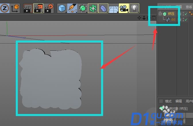 c4d样条线怎么变立体？C4D封闭的线条做成有厚度立体模型的技巧-4